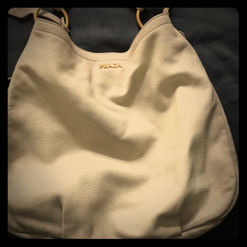 Prada beige Large hobo